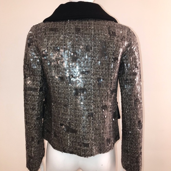LOUIS VUITTON SEQUIN COCKTAIL BLAZER JACKET SIZE38 - Picture 2 of 8